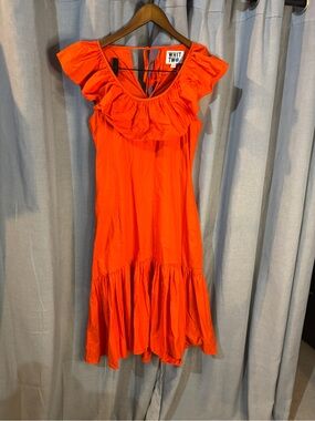 WHIT TWO Flouncy Ruffled Maxi Dress Ruffle-Neck
